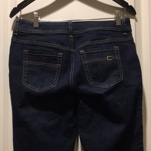 NWOT Chico’s straight leg dark Wash Jeans denim size O Small(4-6)Short stretchy